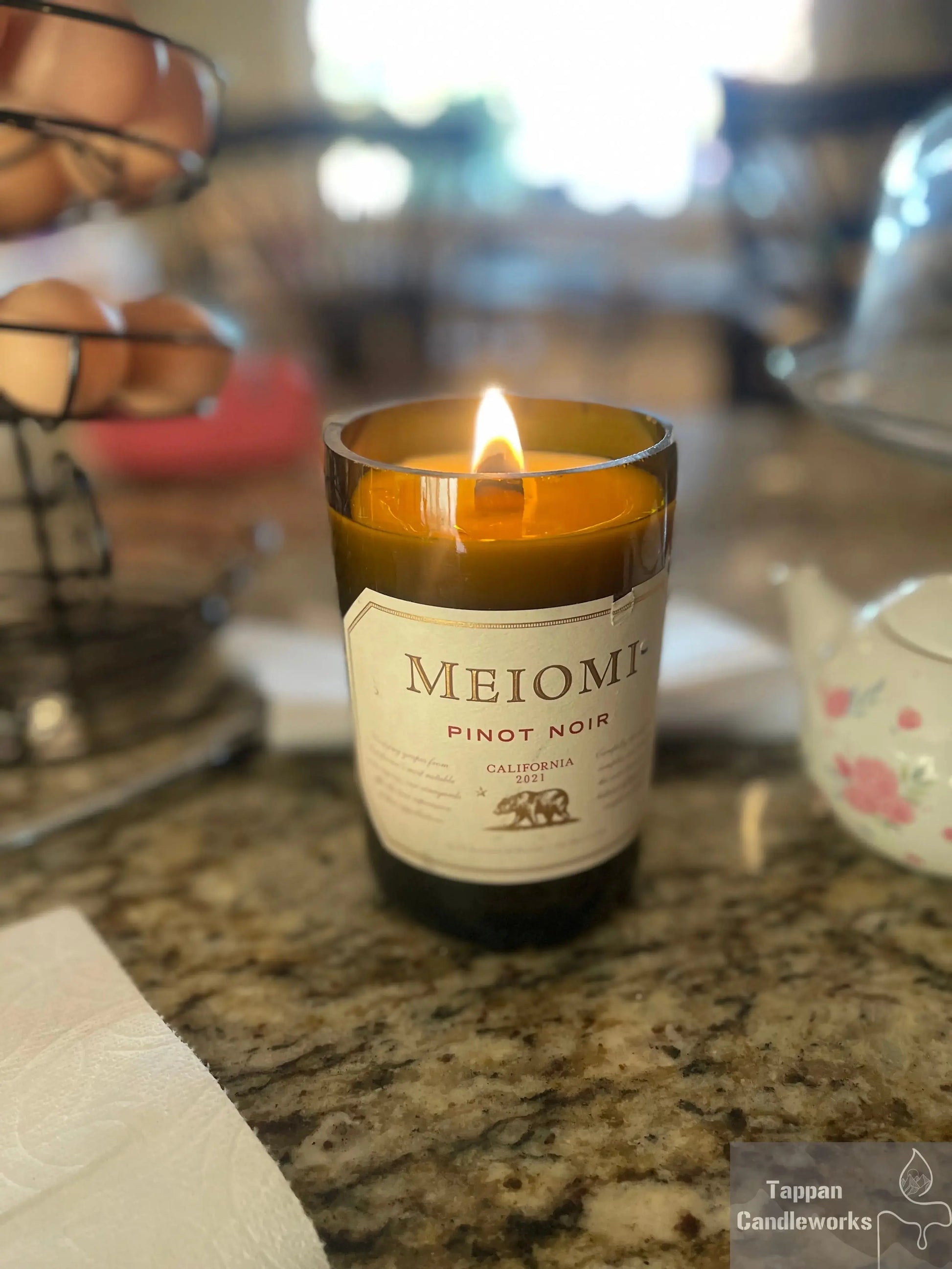 Medium Wine Bottle Candle Tappan Candleworks