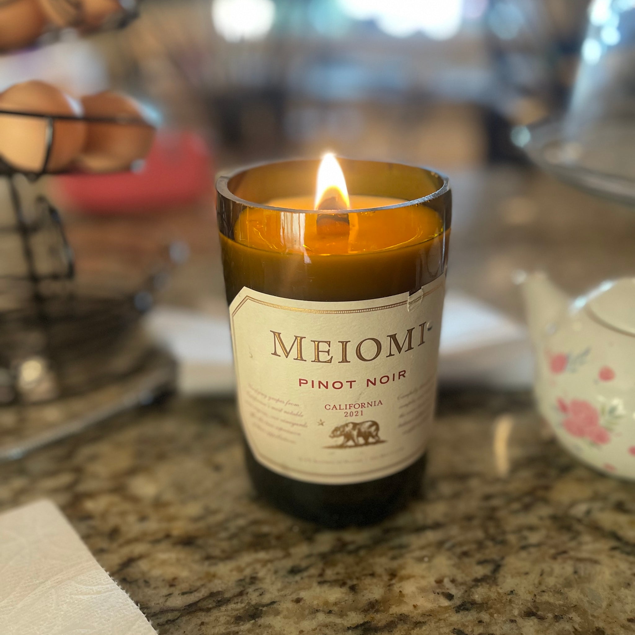 Medium Wine Bottle Candle